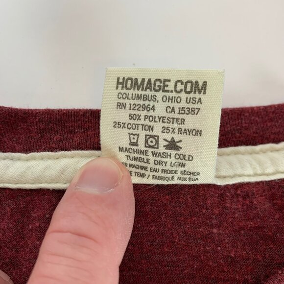 Mike Schmidt Philadelphia Philles MLB Maroon Homage Short Sleeve Shirt Mens 3XL - Picture 5 of 6